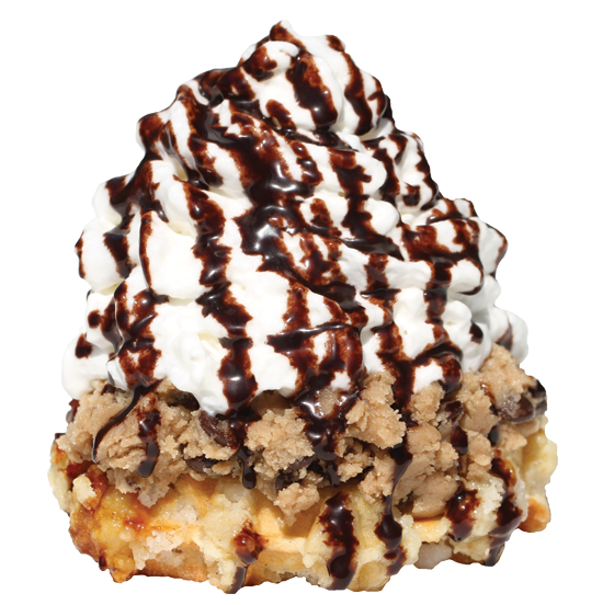 Cookie Dough Waffle Cake