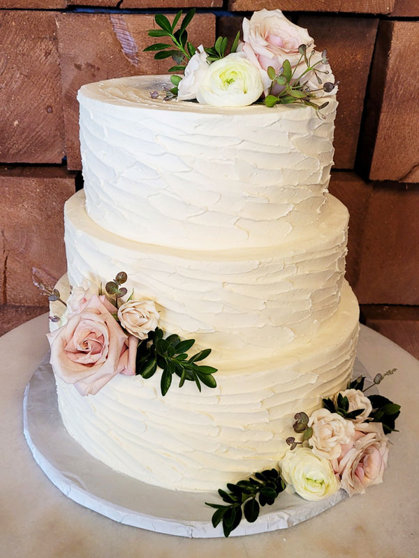 Signature Wedding Cake Style 4 with Roses