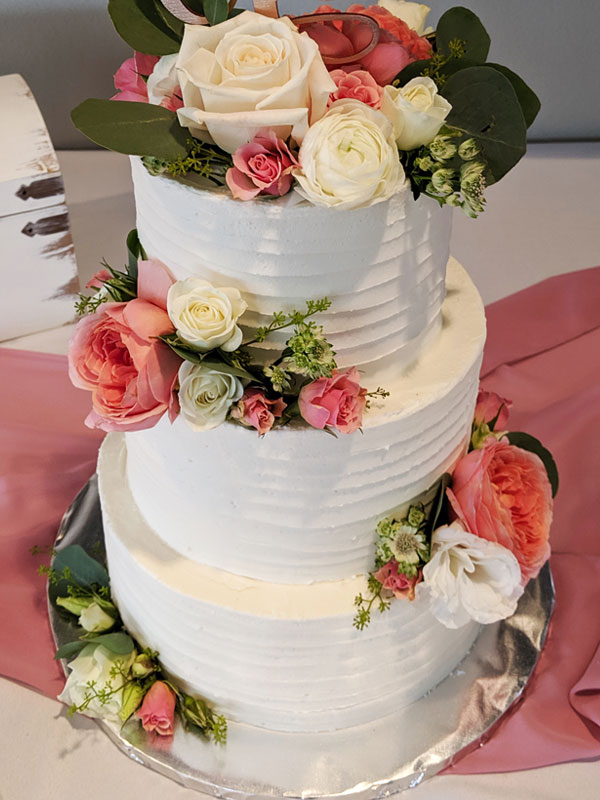Pretty Pink Signature Wedding Cake Style 6