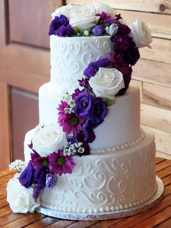 Beautiful Scrolls Signature Wedding Cake Style 9 The Dessert Stand 